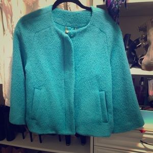 Diane von Furstenberg wool cropped coat